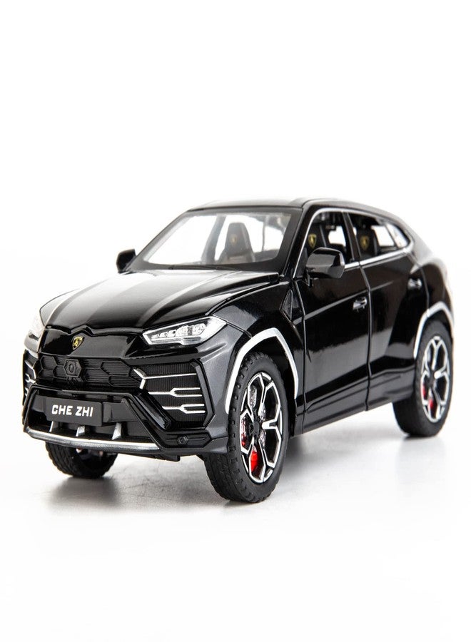 BDTCTK Compatible for 1:24 Lamborghini Urus Car Model, Diecast Pull Back Car Toy car, Doors Open, Light and Sound, Boys Toys Kids Adults Gifts Black - Image 1